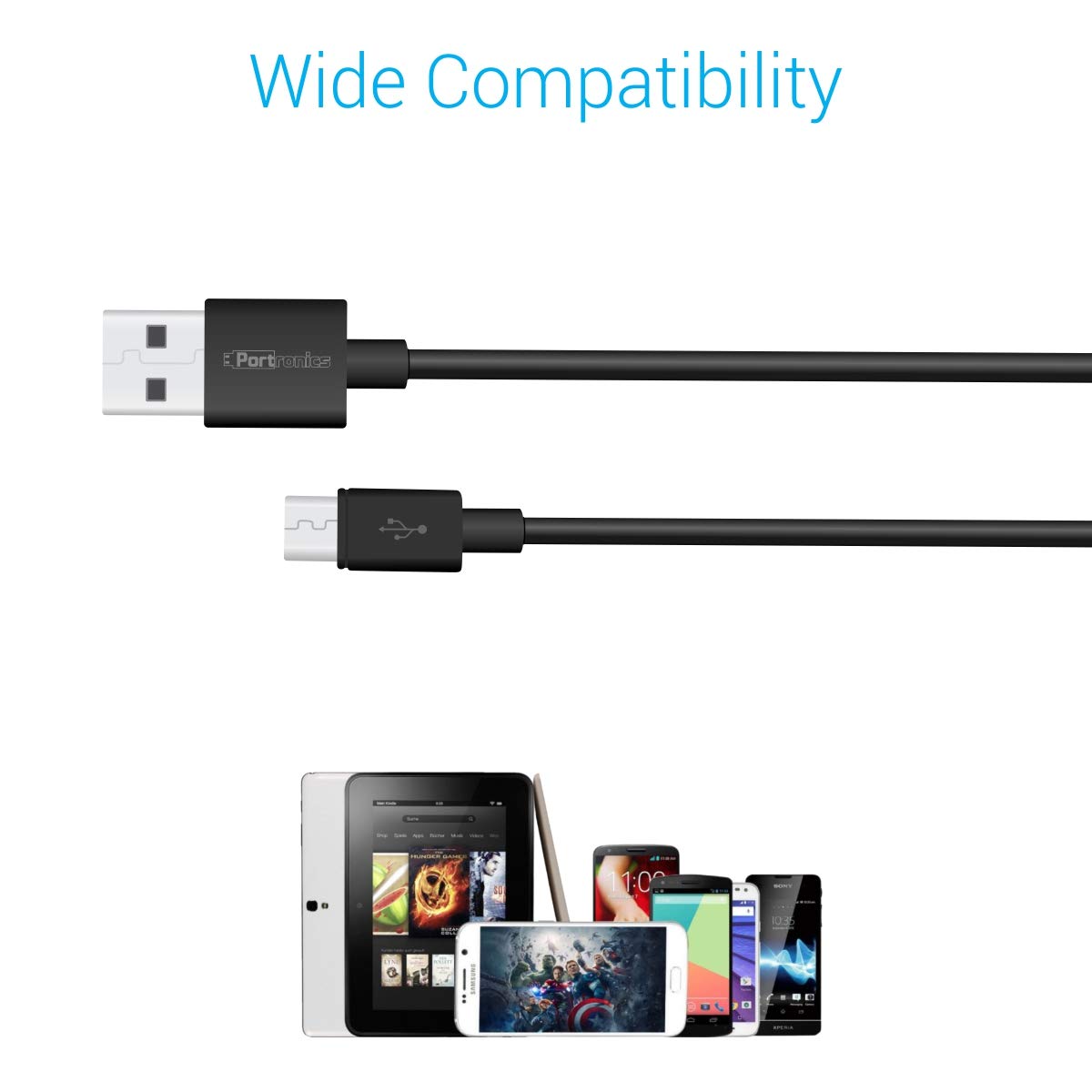 Portronics: USB-A to Micro USB Data Cable