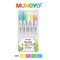 Mungyo Board & Glass Chalk Pen Marker Set Of 5 (Green, Yellow, Pink, Blue, White)