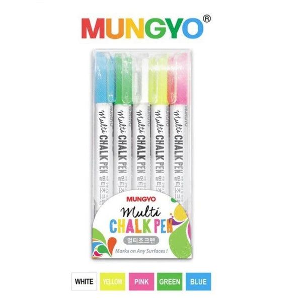 Mungyo Board Glass Multi Chalk Pen-White 