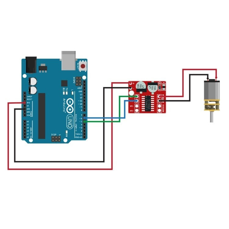 MX1508 Dual H Bridge DC PWM Stepper Motor Driver