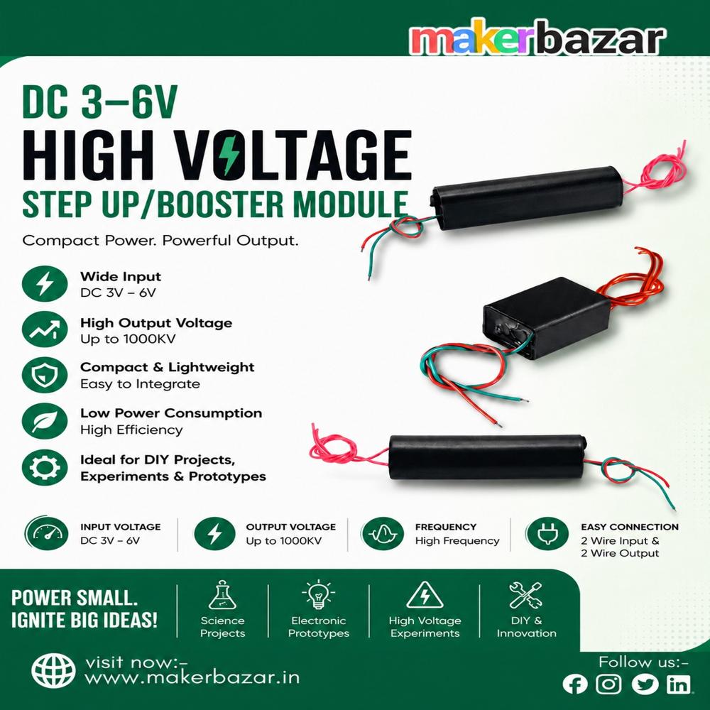 DC 3–6V High Voltage Step up/Booster Module