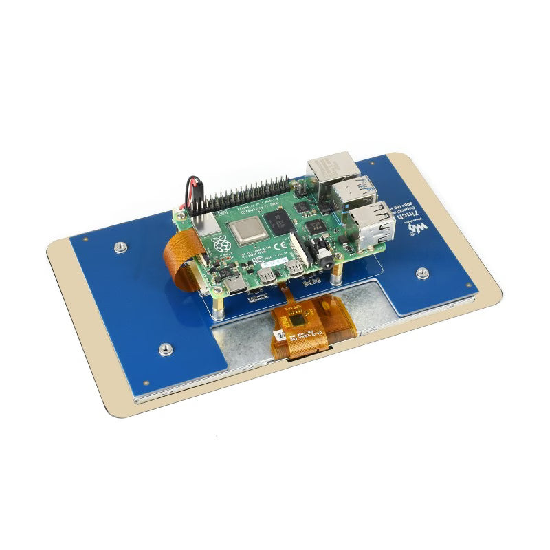 Waveshare 7inch 800x480 Capacitive Touch Display for Raspberry Pi, DSI Interface [19885]