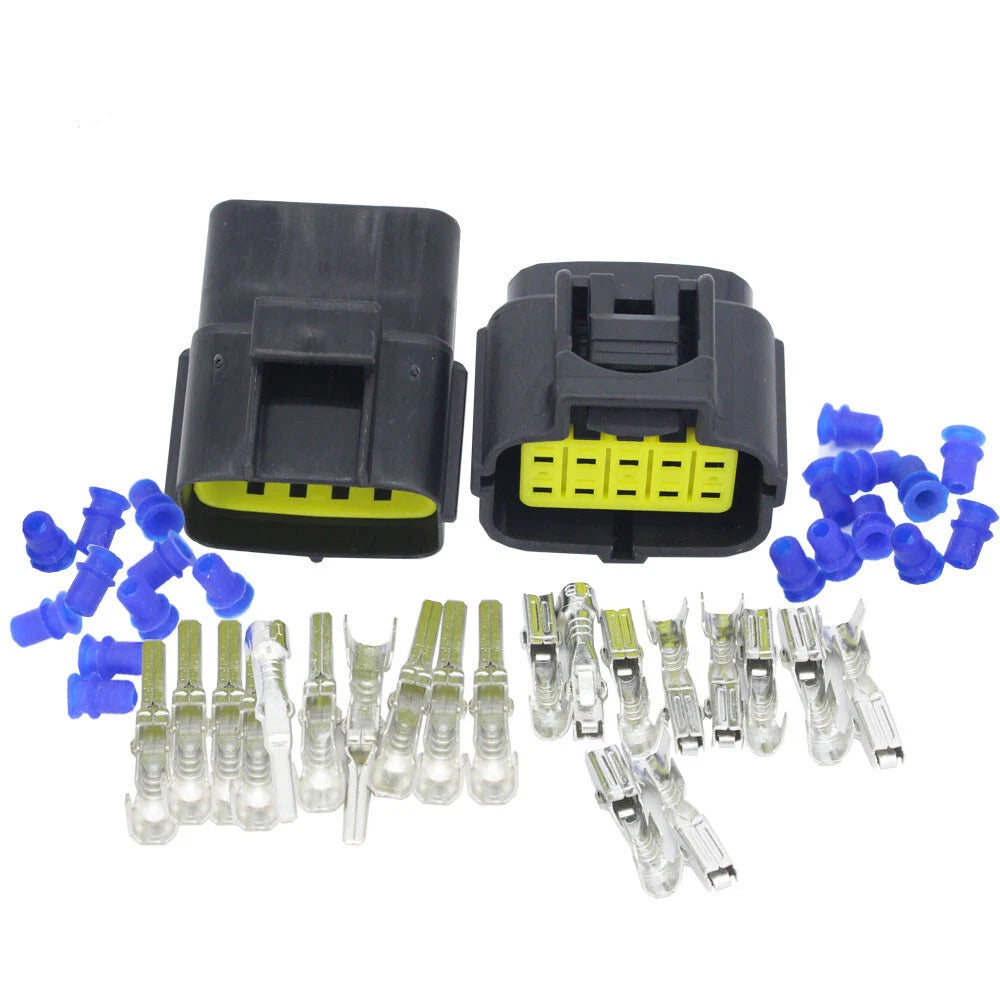 1.8mm Male+Female Waterproof Electrical Connector Plug for Car Automotive [Pair]