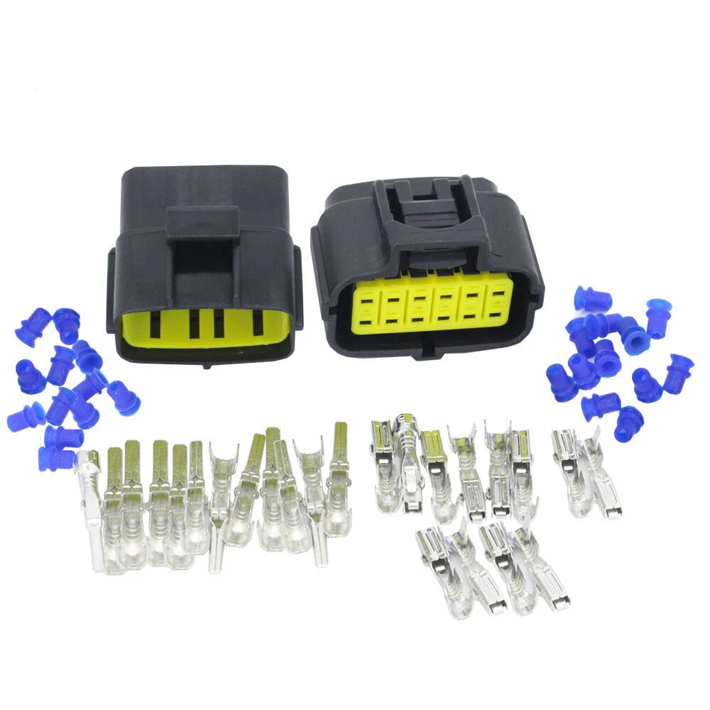 1.8mm Male+Female Waterproof Electrical Connector Plug for Car Automotive [Pair]
