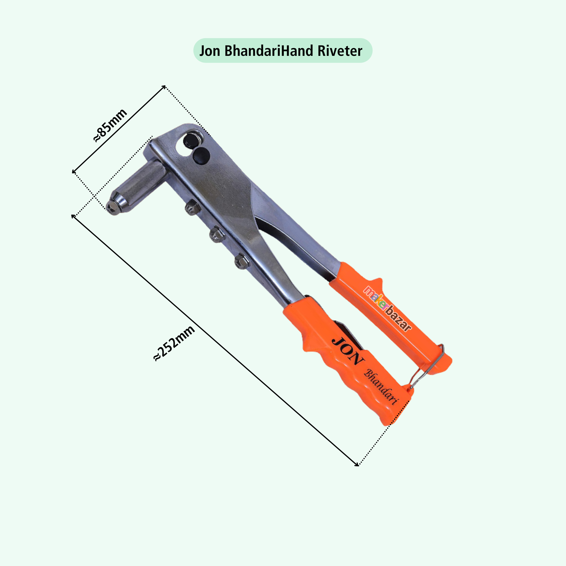 Jon Bhandari: R-006 10inch Hand Riveter Tool with Screws