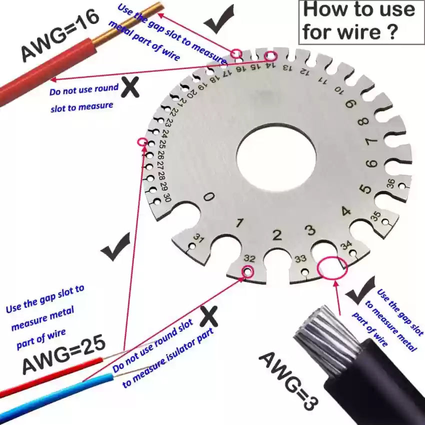 Kristeel: 1505 S.W.G Wire Gauge Heavy-Duty Measuring Wheel (01-31)