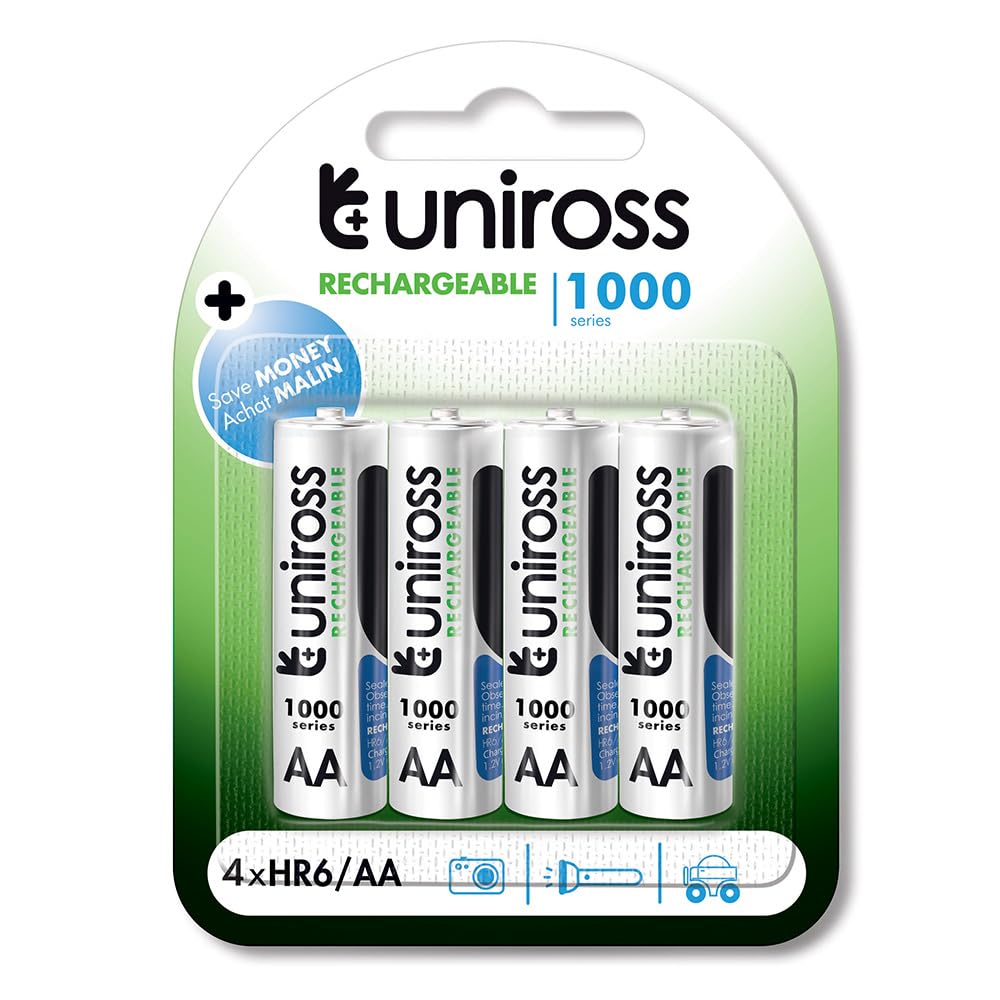 Eveready Uniross: Rechargeable AA Batteries Pack 1.2V NiMH