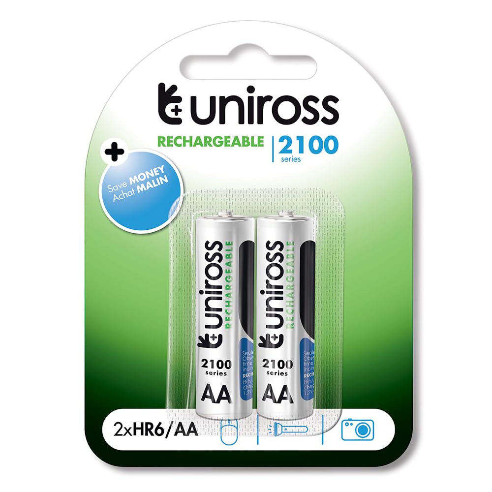 Eveready Uniross: Rechargeable AA Batteries Pack 1.2V NiMH