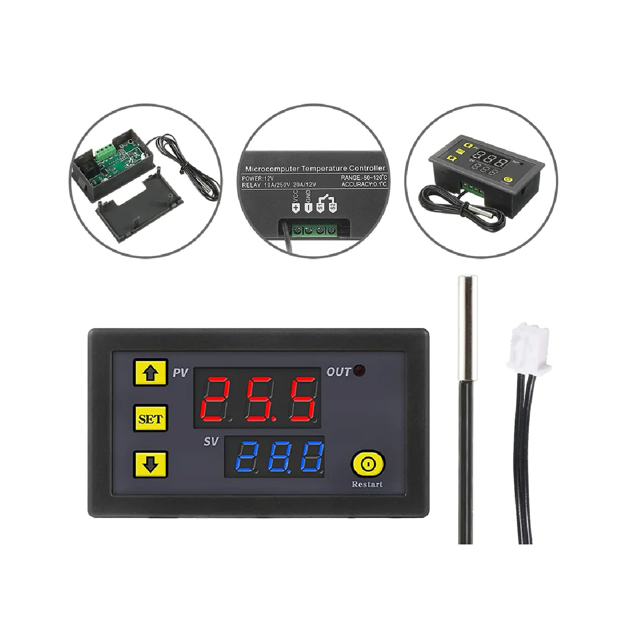 W3230 Digital Temperature Controller Microcomputer Thermostat Switch