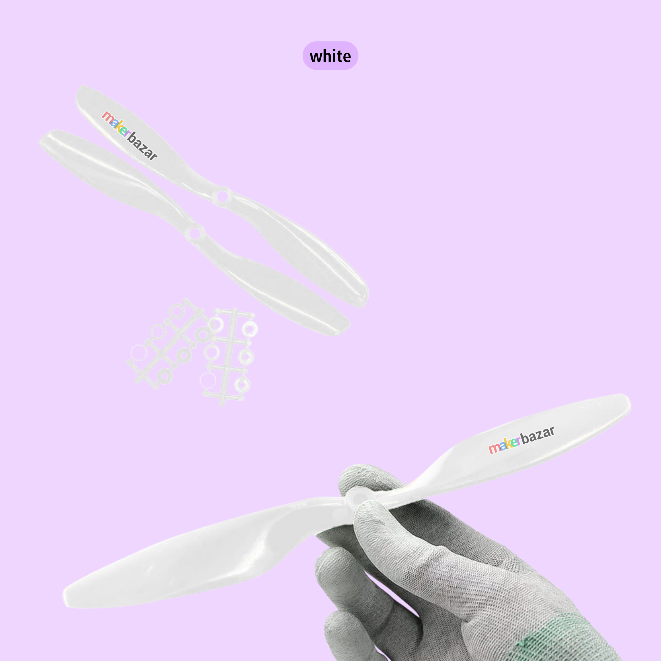 2-Blades 4.5mm Propellers For Drone/Quadcopters CW + CCW (1-Pair)