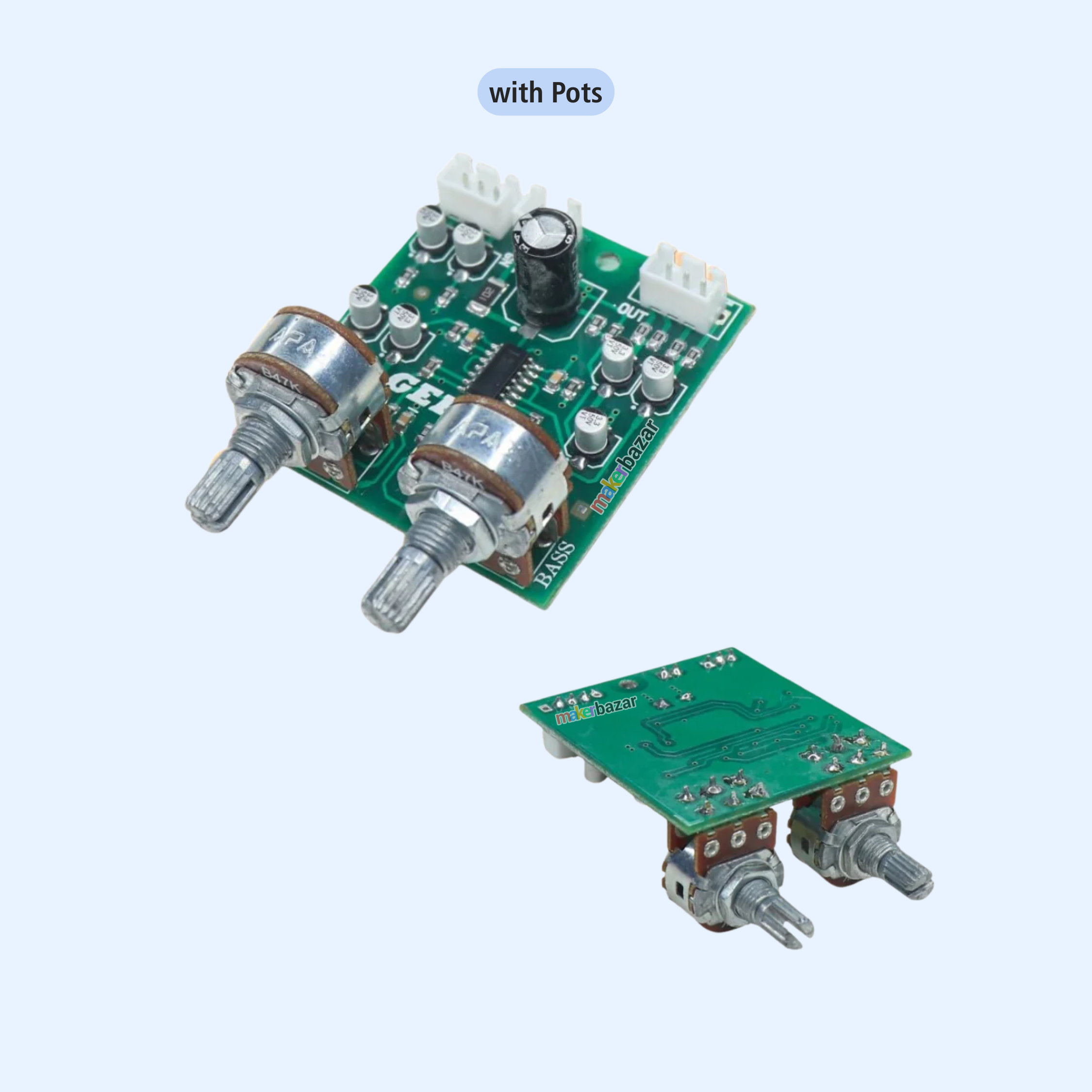 LM324 SMD Bass Treble Tone Control Preamplifier Board – 12V Audio Preamp Module