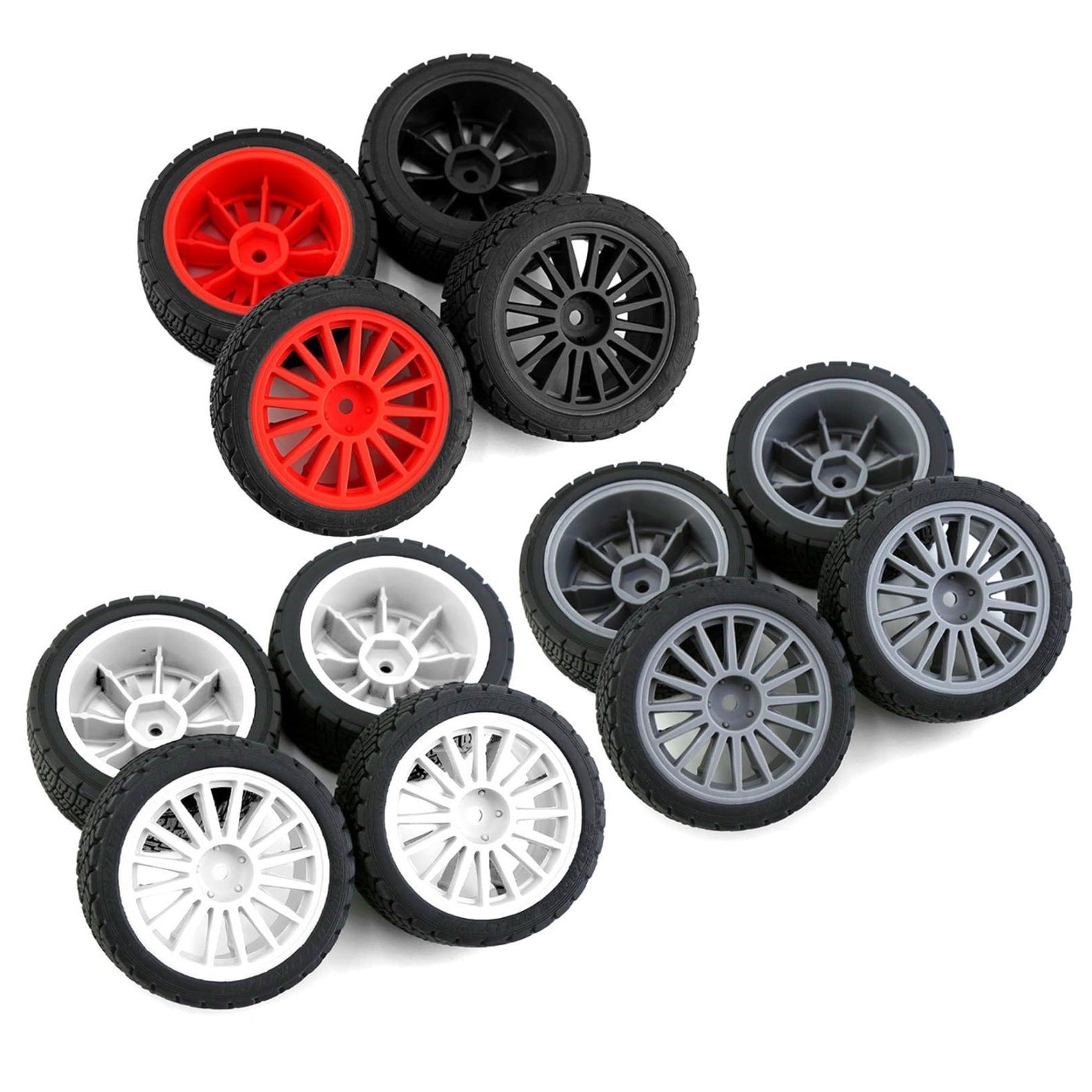 67mm Hex Wheel+Tyre for 1/10 RC Drift Car [Pack of 4]