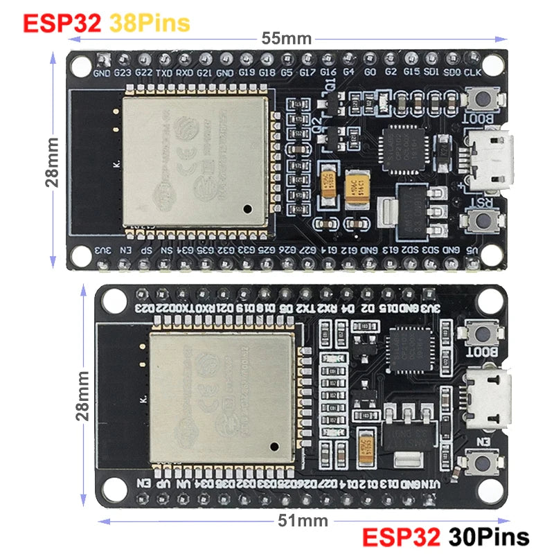 ESP32 WROOM WiFi BLE Bluetooth IOT Node MCU Board