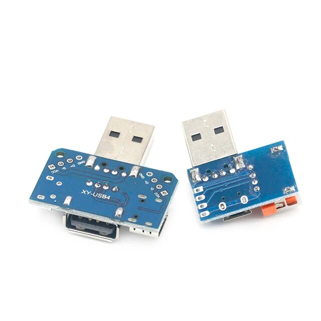 Usb Adapter Board XY-USB Adapter Board Male to Female Micro-USB/Type-C/USB-A
