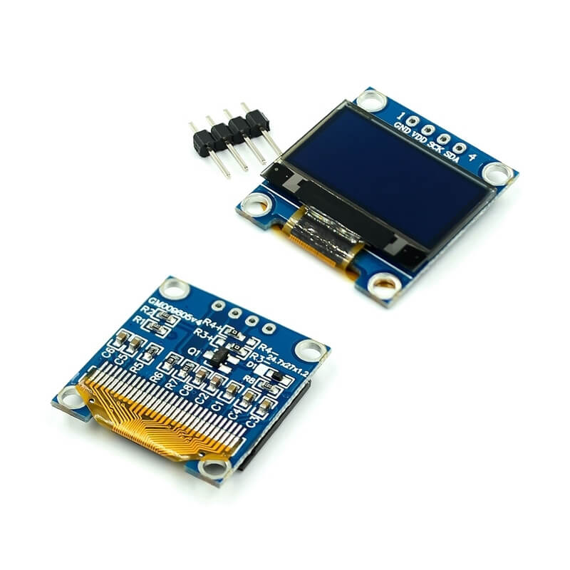 OLED Display Module - 0.96 Inch I2C/IIC 4 Pin (Yellow + Blue)