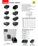 Alkon: SB 4-C Conductive ESD Supra Bin 290mm X 178mm X 143mm