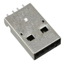 [Type 1] USB A 2.0 Male Plug Straight Connector / SMD SMT Jack Mount Type (180 Degree 4pin)
