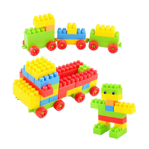 100pcs Plastic Building Blocks, Early Creative Learning  (Multicolor)