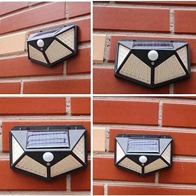 [Type 2] 100 LED Solar Motion Sensor Wall Light