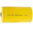 5000mAh 1.2V Size-D Cell NiCd Rechargeable Battery with Button Top