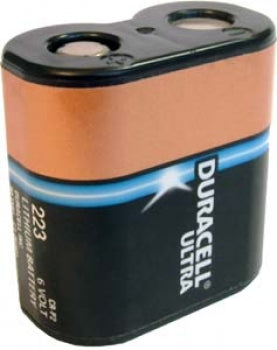 Duracell: Ultra 223 CR-P2 1400mAh 6V Lithium (LiMNO2) Photo Battery (DL223) Non-Rechargeable Cell