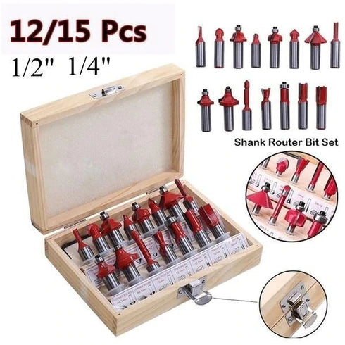 12pcs Milling Cutter Router Bit Set