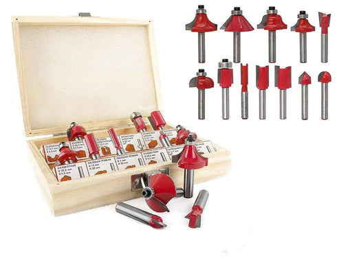 12pcs Milling Cutter Router Bit Set