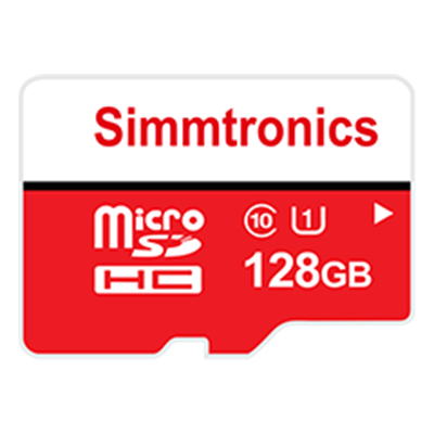 Simmtronics: 128GB Micro SD Card Class 10 Memory Card for Mobile / RPi