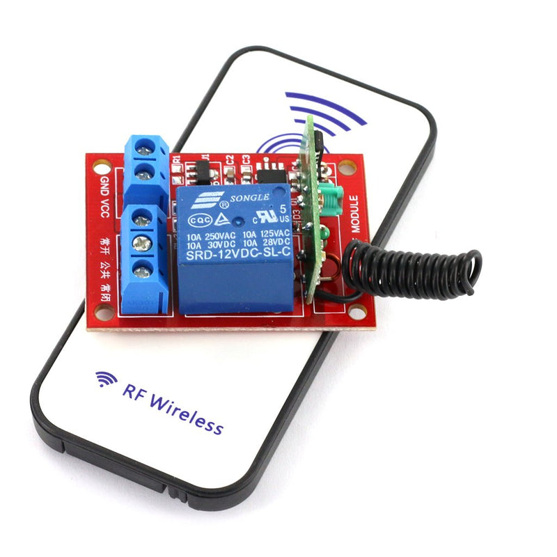 DC 12V 1 Channel  RF Wireless Relay Module with Remote Control