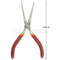 Taparia: 1408 Long Needle Nose Mini Pliers With Two Color Dip Coated Sleeve 150mm/5.9inch