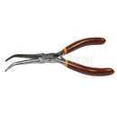 Taparia: 1409 Long Needle Bent Nose Mini Pliers With Two Color Dip Coated Sleeve 150mm/5.9inch