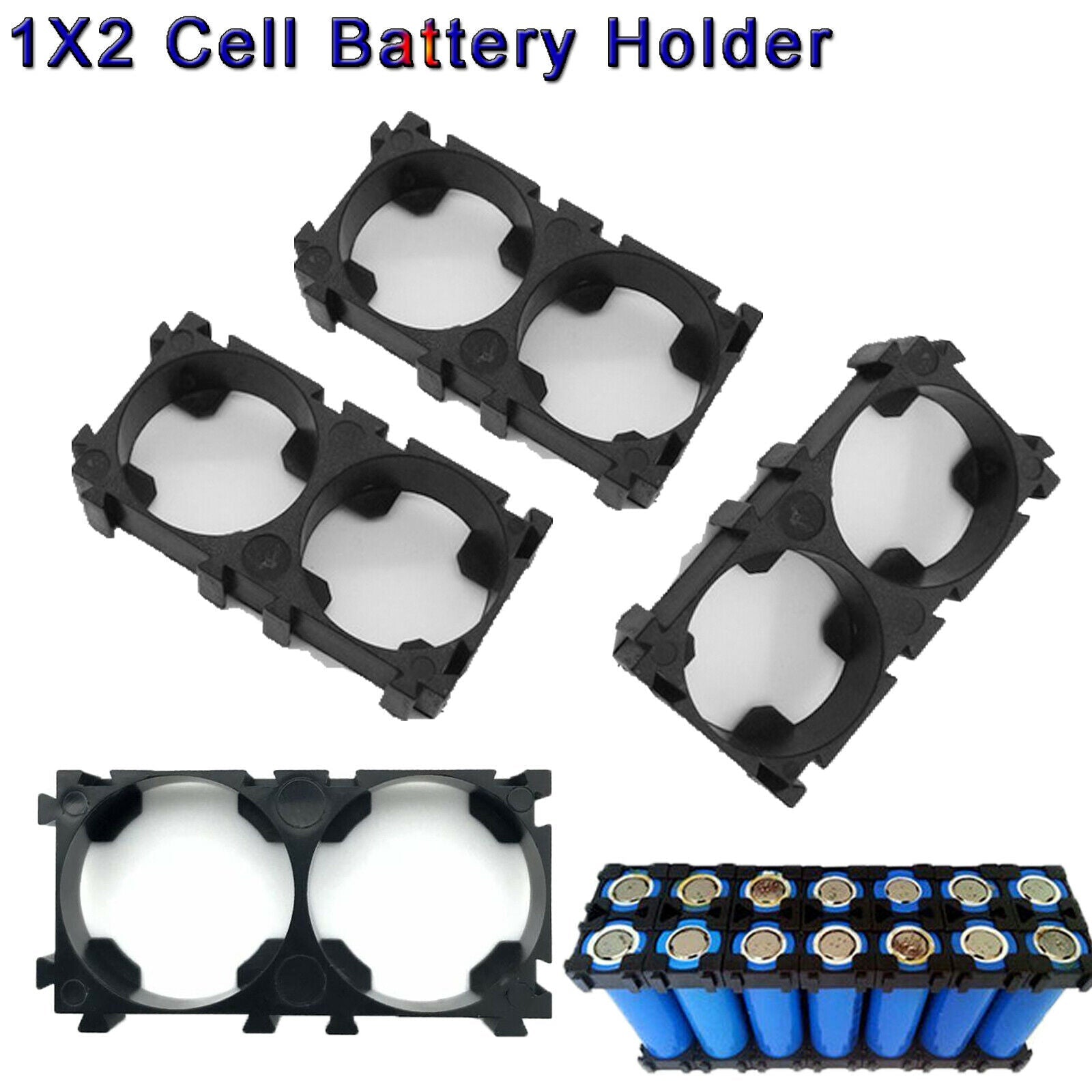 21650/21700 1x2 Battery Cell Spacer/Holder/Bracket