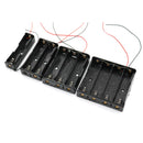 (Parallel) 18650x4 Quadruple Battery Cell Holder/Case with Wire