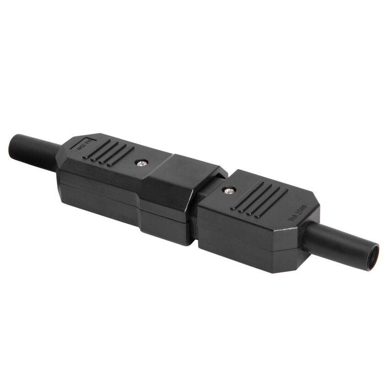 Presa volante tripolare IEC 320 C14 C15 13A 220V per alimentazione connettore con scanalatura centrale femmina colore nero Presa volante tripolare IEC 320 C14 C15 13A 220V per alimentazione connettore con scanalatura centrale femmina colore nero