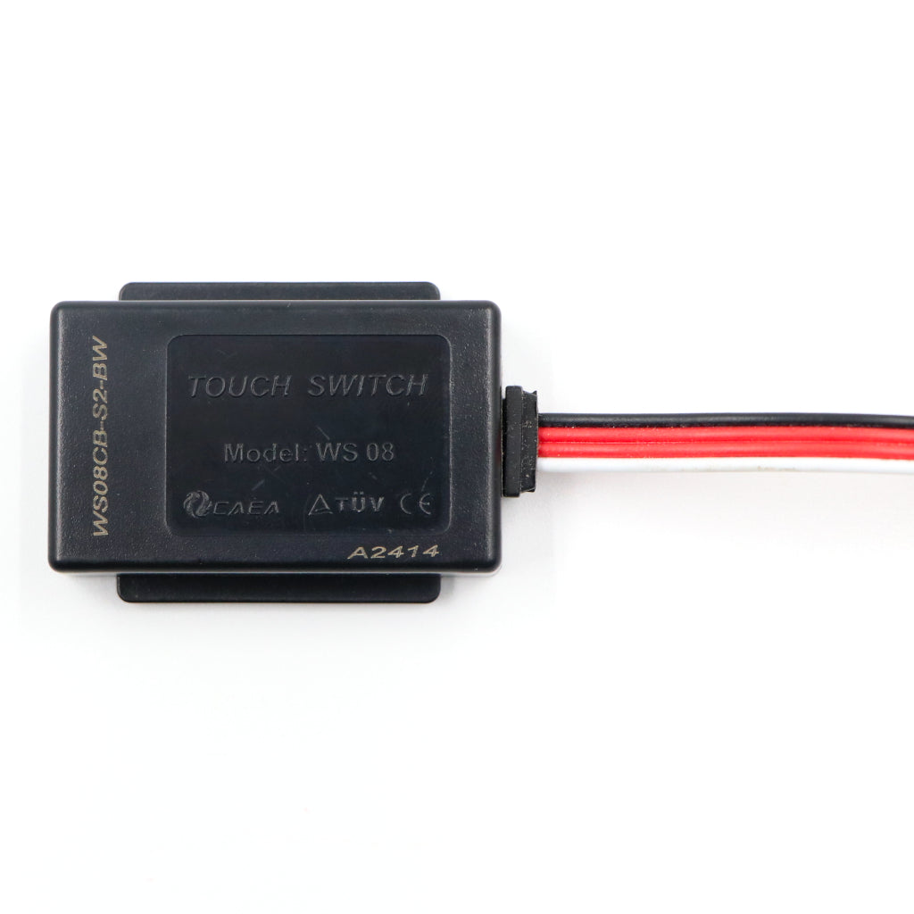 WS08CB-S2-BW WS 08 Single Touch Sensor Mirror Switch For Glass Lamp Mirror Light LED 12VDC 4.5A One Colour