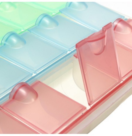 21 Grids Plastic Square Storage Box Case Components Organiser [Good Quality]
