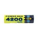 PowerBee: 4200mAh 3.7V 18650 Cell Li-ion Rechargeable Battery with Flat Top