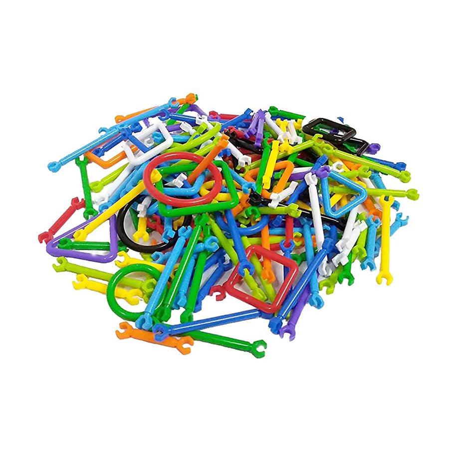 250pcs Plastic Sticks Building Blocks, Early Creative Learning