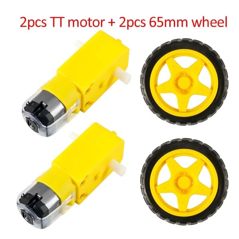 2WD Mini Round KIT Two Wheel Robotic Smart Car Kit with Acrylic Chassis