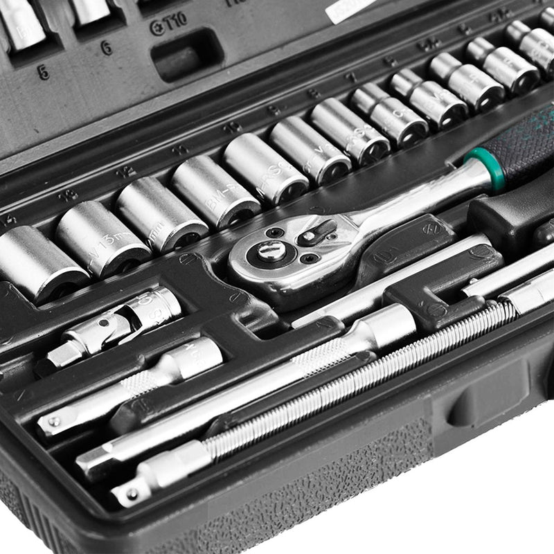 46pcs Socket Combination Set 1/4 Inch DIY Repair Tool Kit