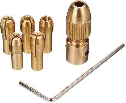 Shank Metal Drill Chuck Collet Bits Rotary with Screw, 0.5-3 mm