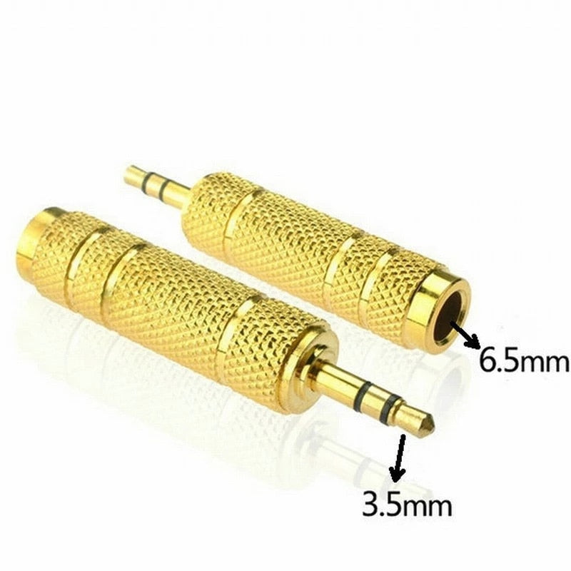3.5mm (1/8 inch) Male to 6.35mm (1/4 inch) Female Adapter Connector