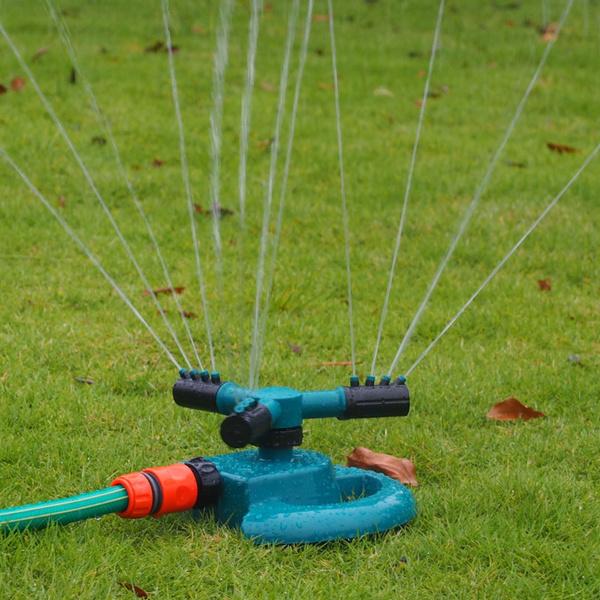 3 Arm 360° Rotating Water Sprinkler [Ground Top] for Garden