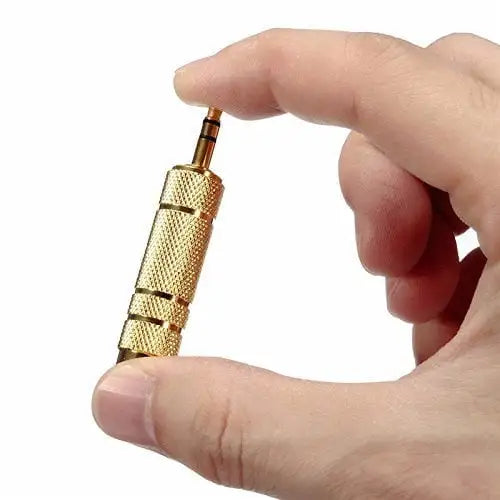 3.5mm (1/8 inch) Male to 6.35mm (1/4 inch) Female Adapter Connector