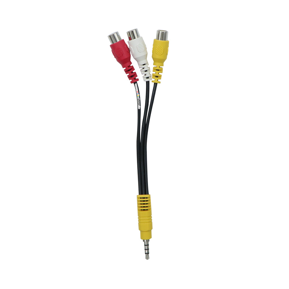 3.5mm Mini Male To 3 RCA Female AV Adapter Cable – 28cm – Universal Composite Video/Audio