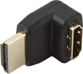 HDMI Female To HDMI Male 90 Degree Right Angle Adapter (L Shape - Coupler)