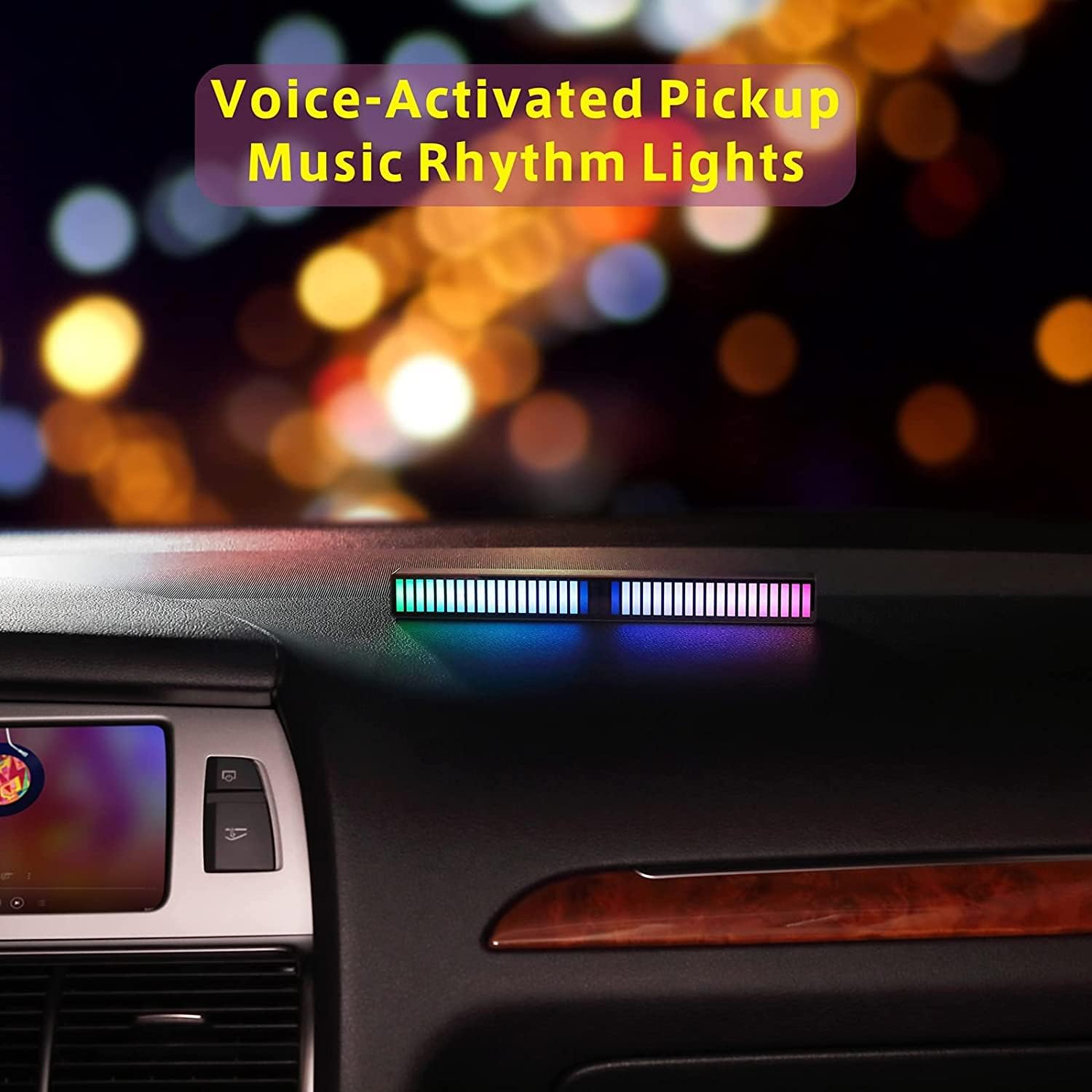 RGB Sound Reactive LED Light Bar for Cars/ Home/ DIY