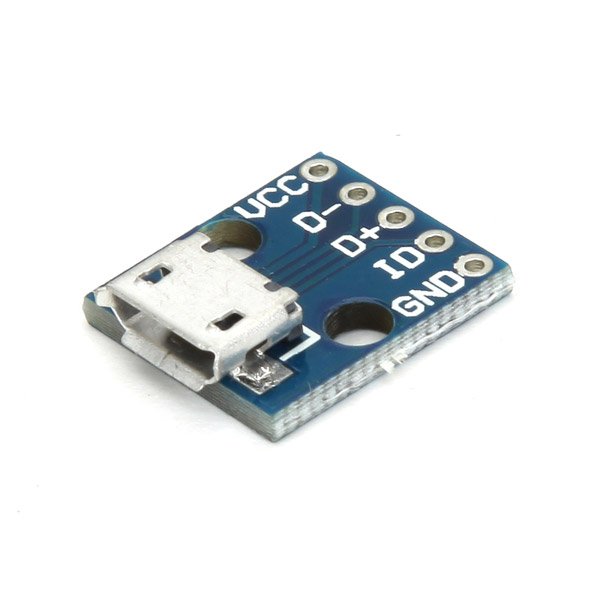 Micro USB Breakout Board Power Charging Module Blue