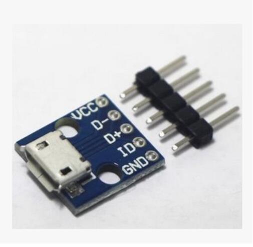 Micro USB Breakout Board Power Charging Module Blue