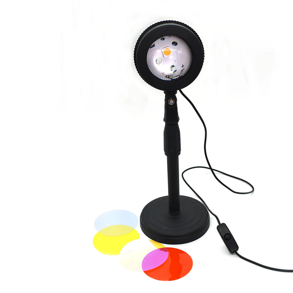 4 Colors Sunset Lamp, Sunset Projection Lamp LED Night Lights